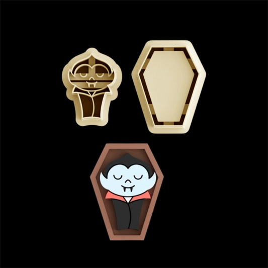 Vampire Coffin Polymer Clay Cutter