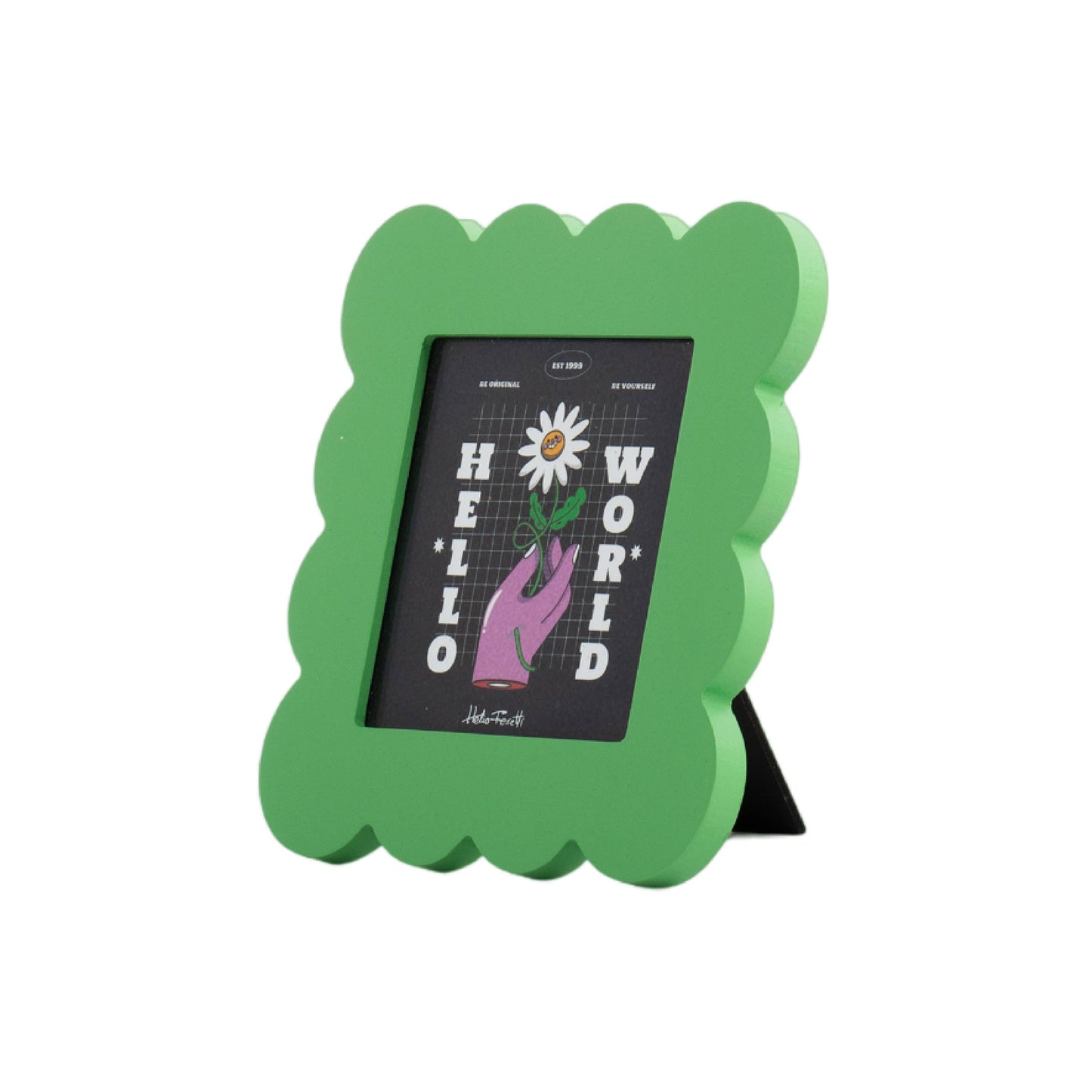 Helio Ferretti Petal Photo Frame - Green: Pink