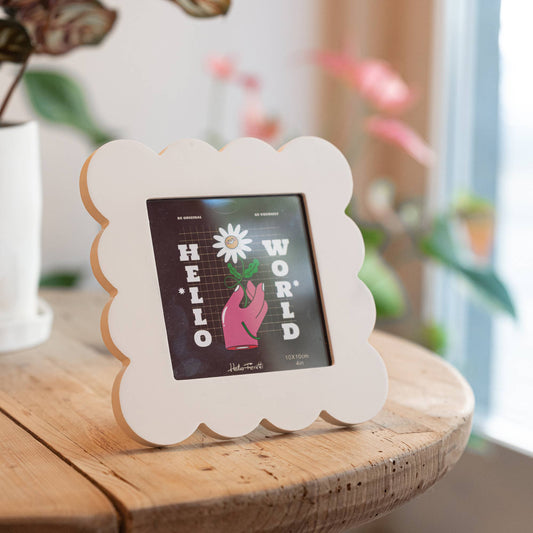 Helio Ferretti Medium Petal Photo Frame - Beige