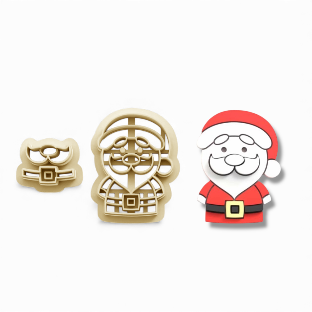 Mini Santa cutter 25mm made from high grade PLA for precise festive crafts