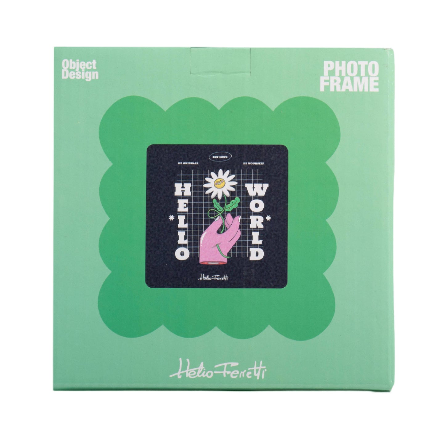 Helio Ferretti Petal Photo Frame - Green: Pink