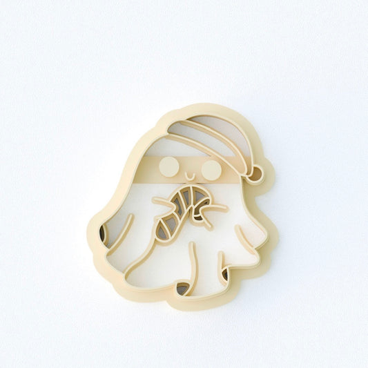 Santa Ghost Candy Cane Cutter 25mm