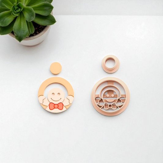 Gingerbread Girl Hoop Clay Cutter