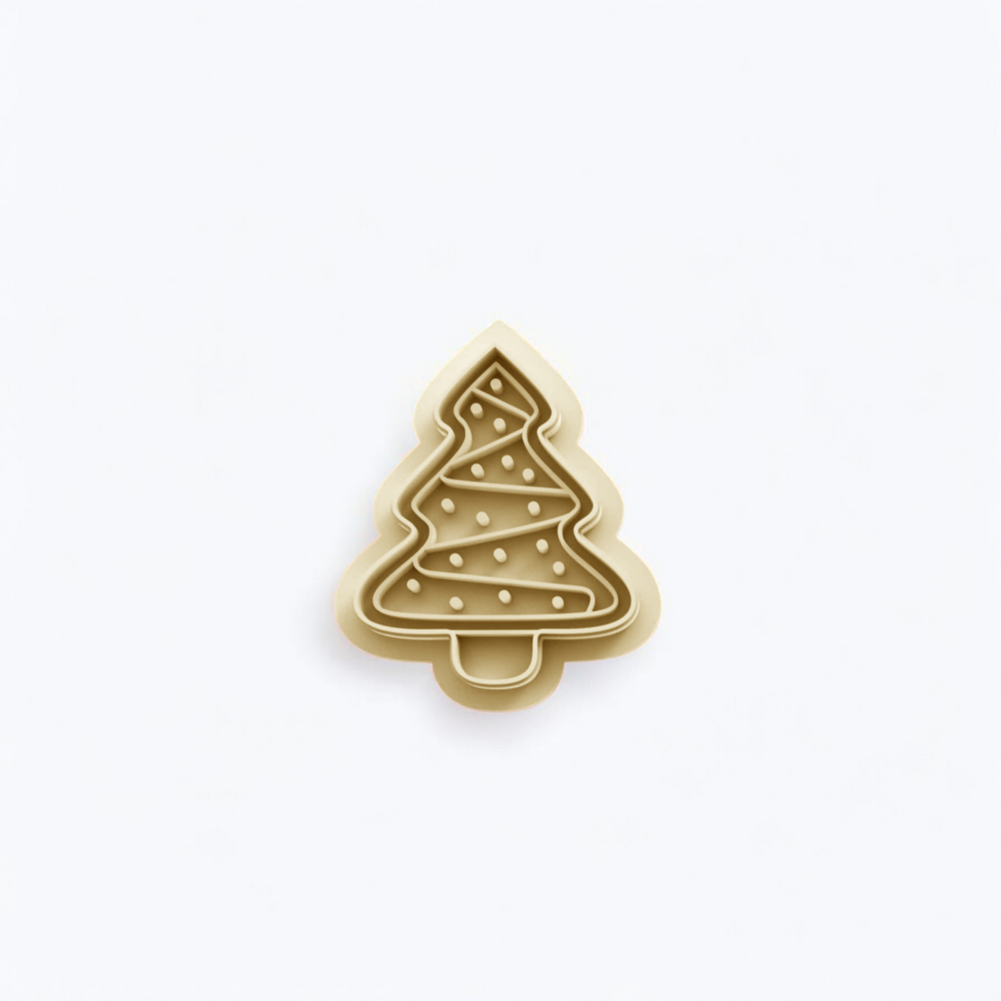 Christmas Tree Cutter 25mm high-grade PLA sharp cutting edge for detailed clay work