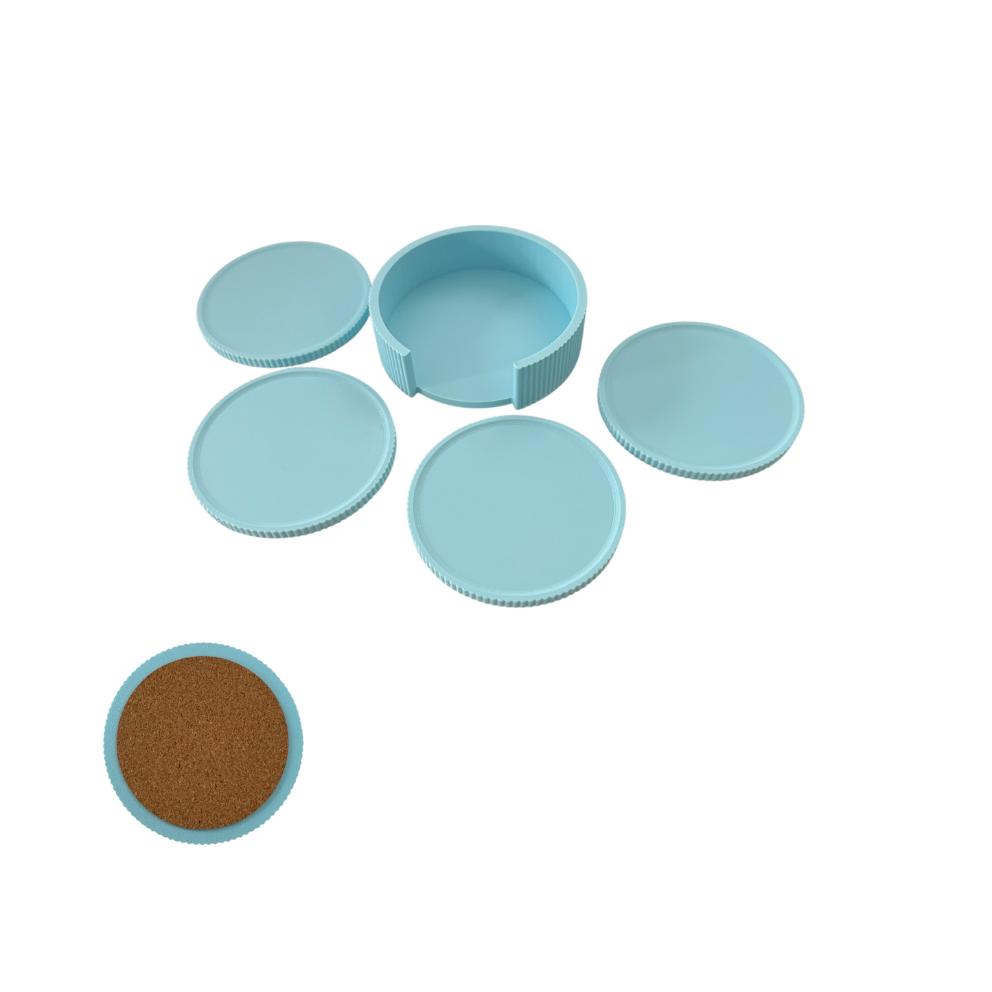 BRIGHTS Baby Blue Coaster Set