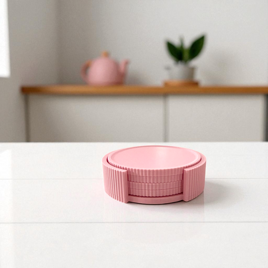 BRIGHTS Baby Pink Coaster Set