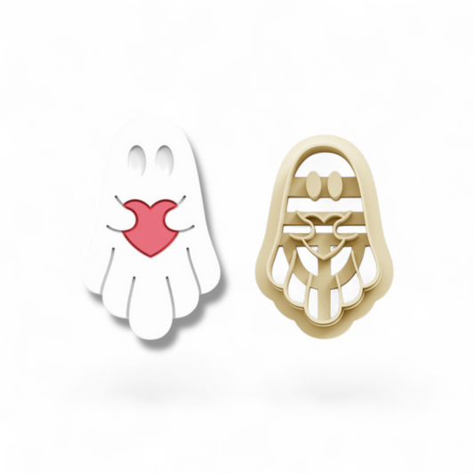 Ghost With Heart Clay Cutter