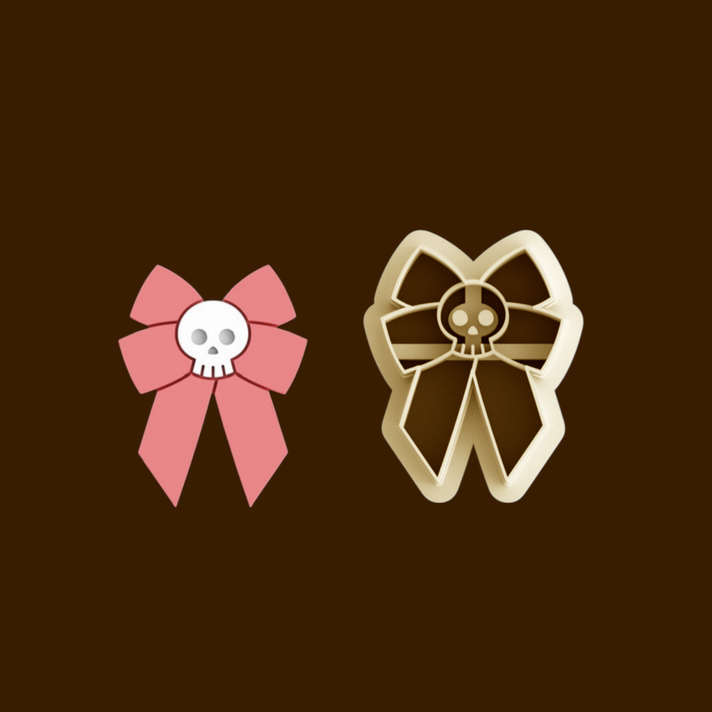 Skull Bow Cutter 25mm