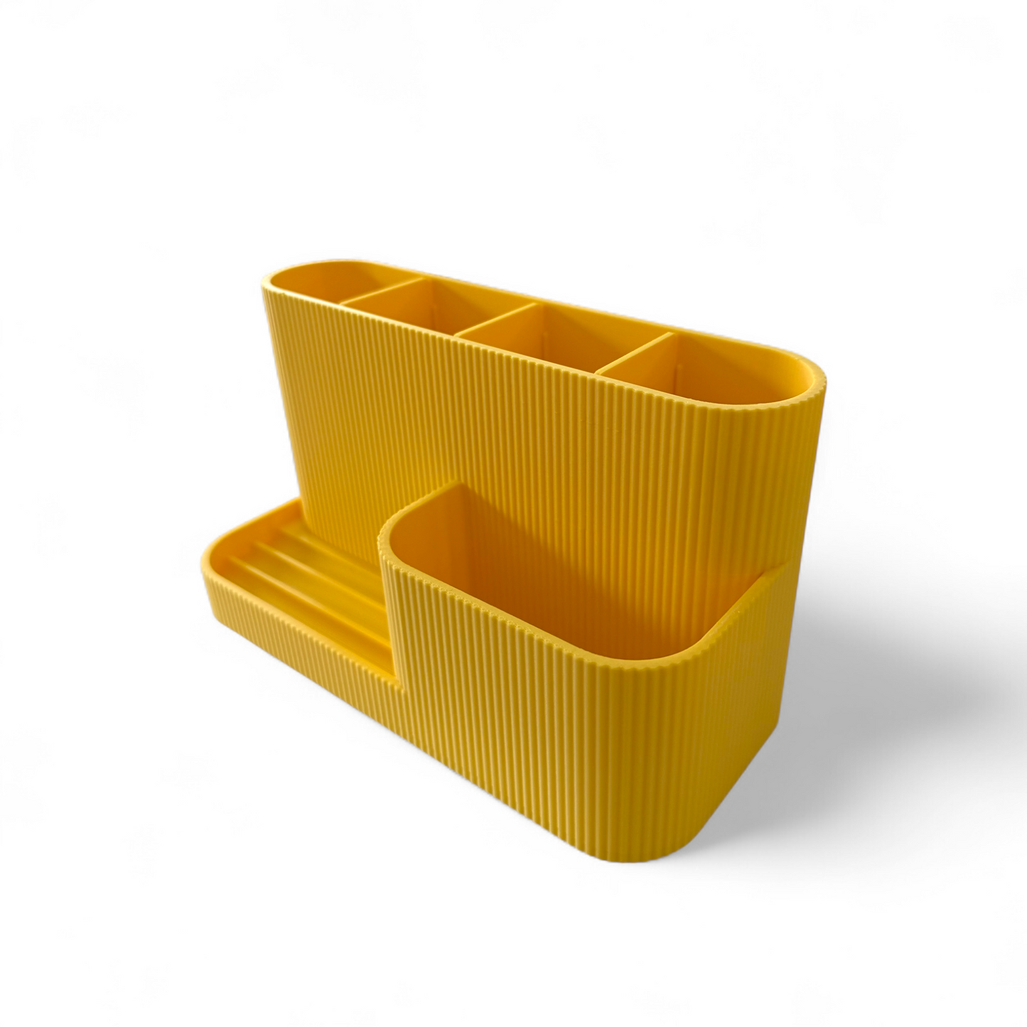 Desk Organiser/Phone Stand Yellow