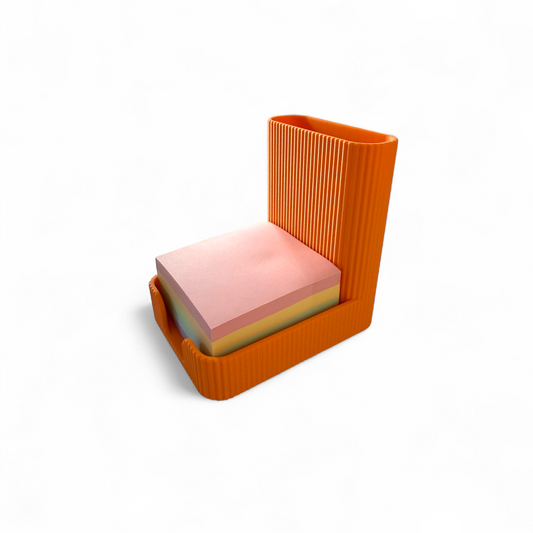 Sticky Notes Pen Pot - Orange