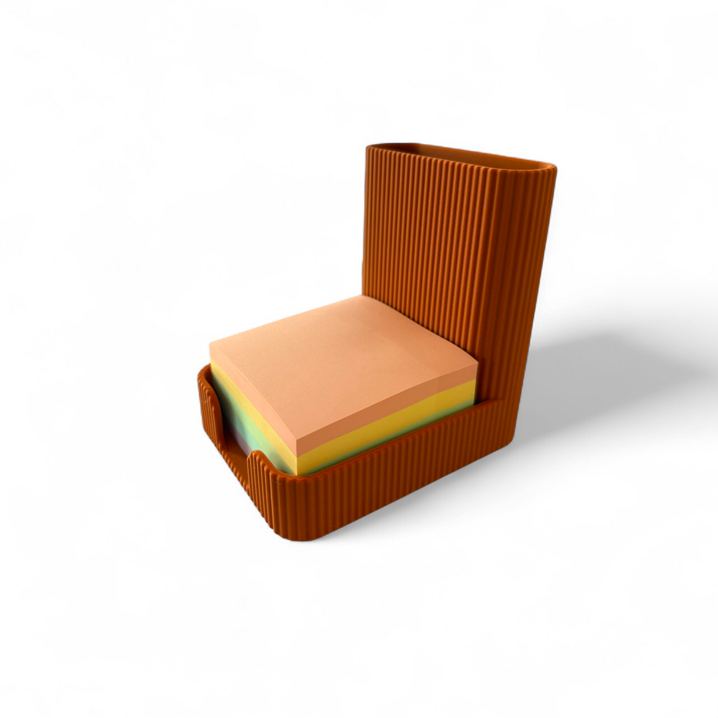 Sticky Notes Pen Pot - Terracotta