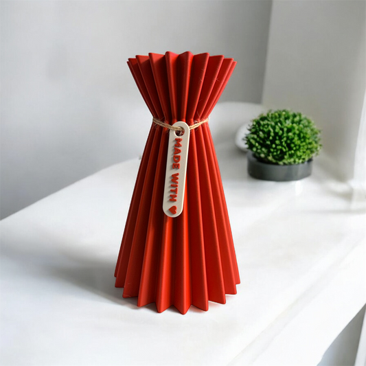 Decorative Vase Deep Red