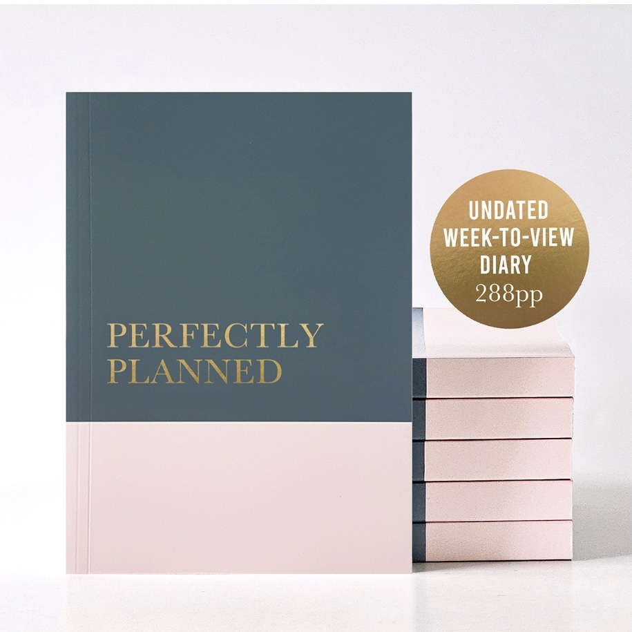 Undated Diary Planner "Perfectly Planned" | Week to View
