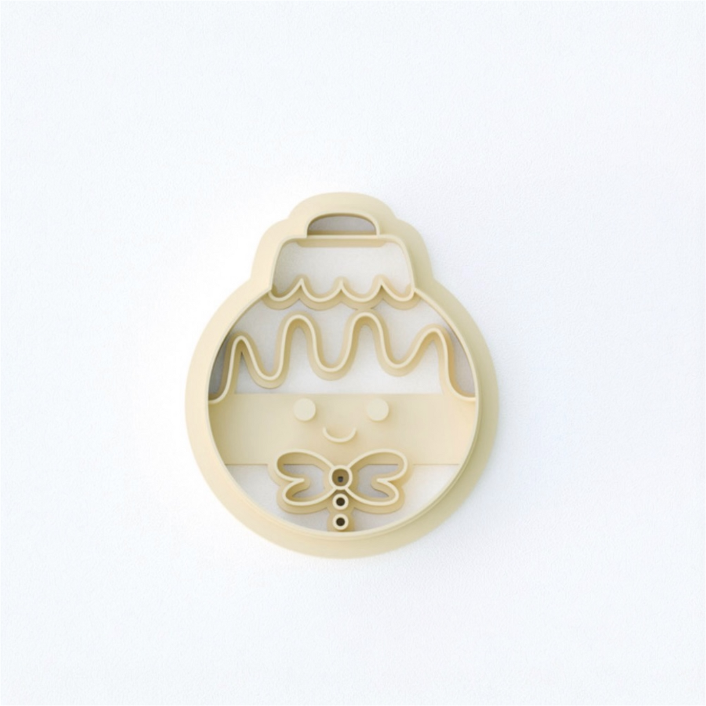 Gingerbread Man Bauble Clay Cutter 25mm made from high grade PLA with sharp edge for festive crafting