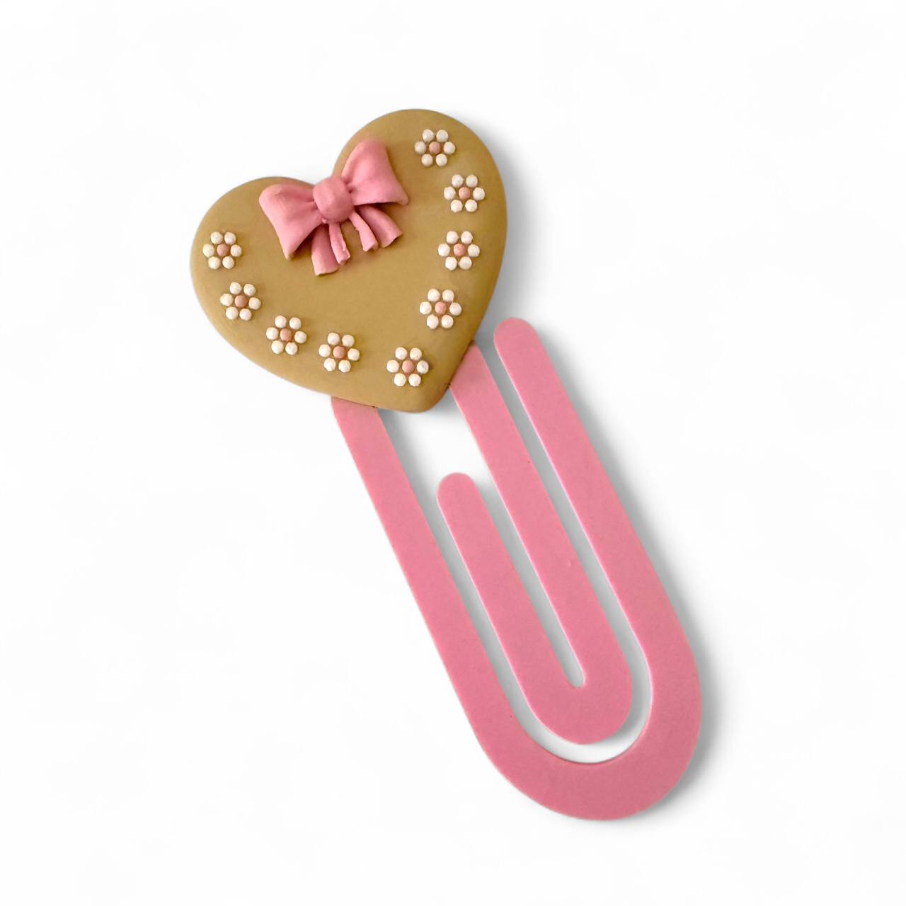 Jumbo paperclip with elegant coquette design for stylish document organization