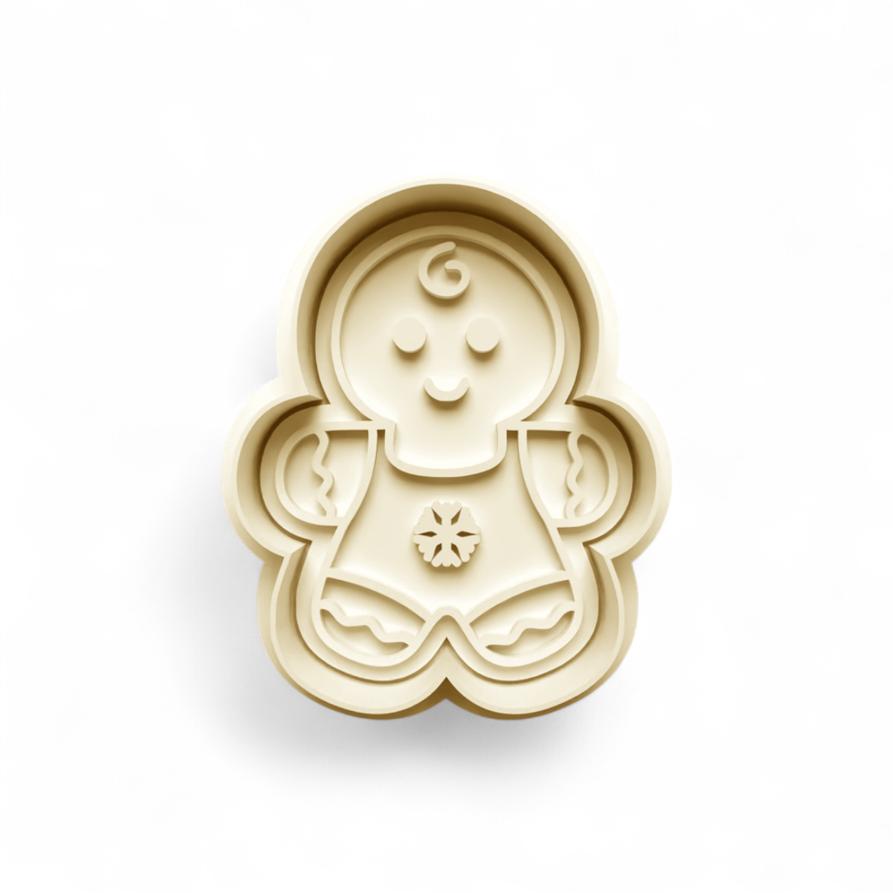 Gingerbread Baby Cookie fondant cutter for festive baking, 7.5cm x 6cm