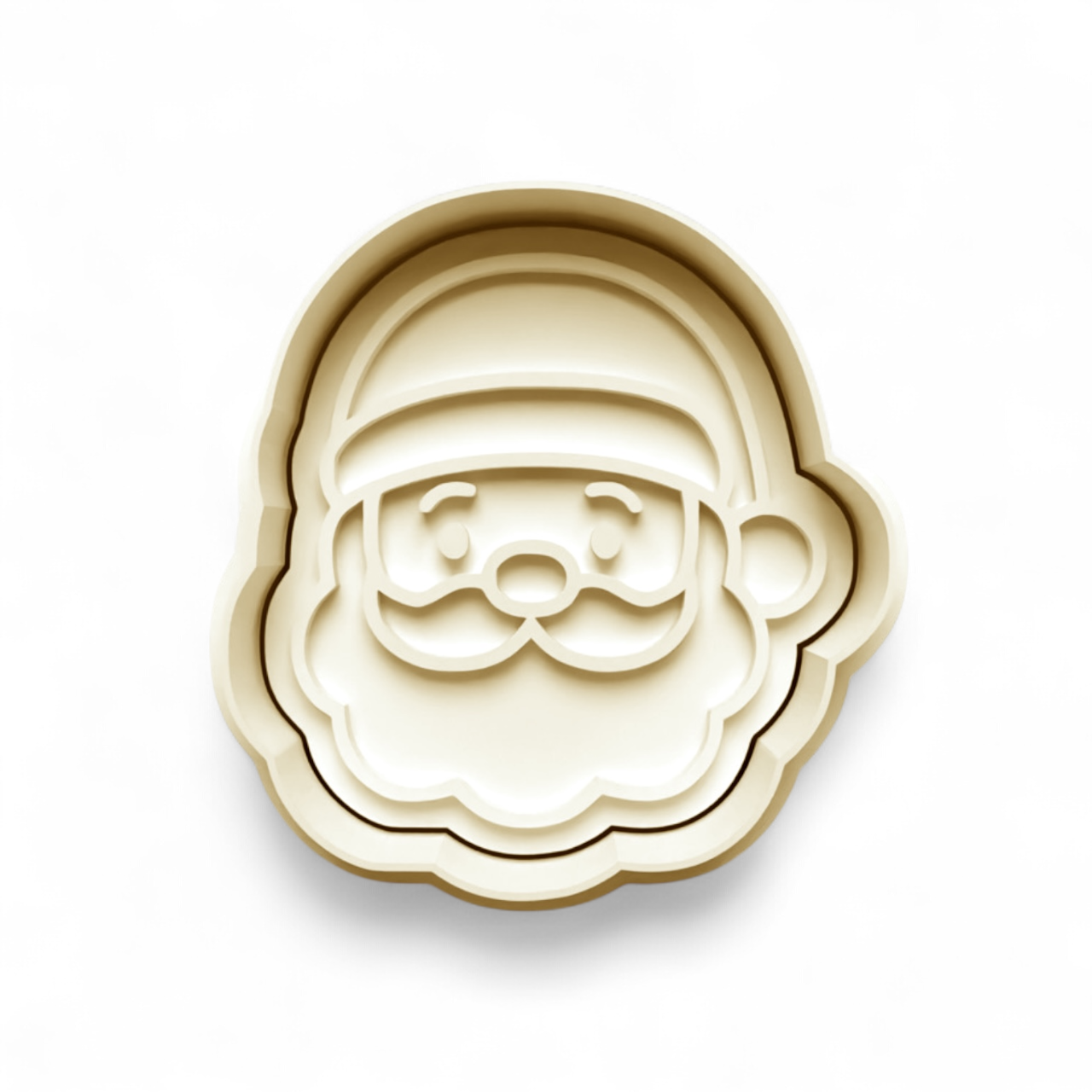 Santa Cookie/Fondant Cutter for festive cookie shaping and imprinting, 6.5cm x 7.0cm