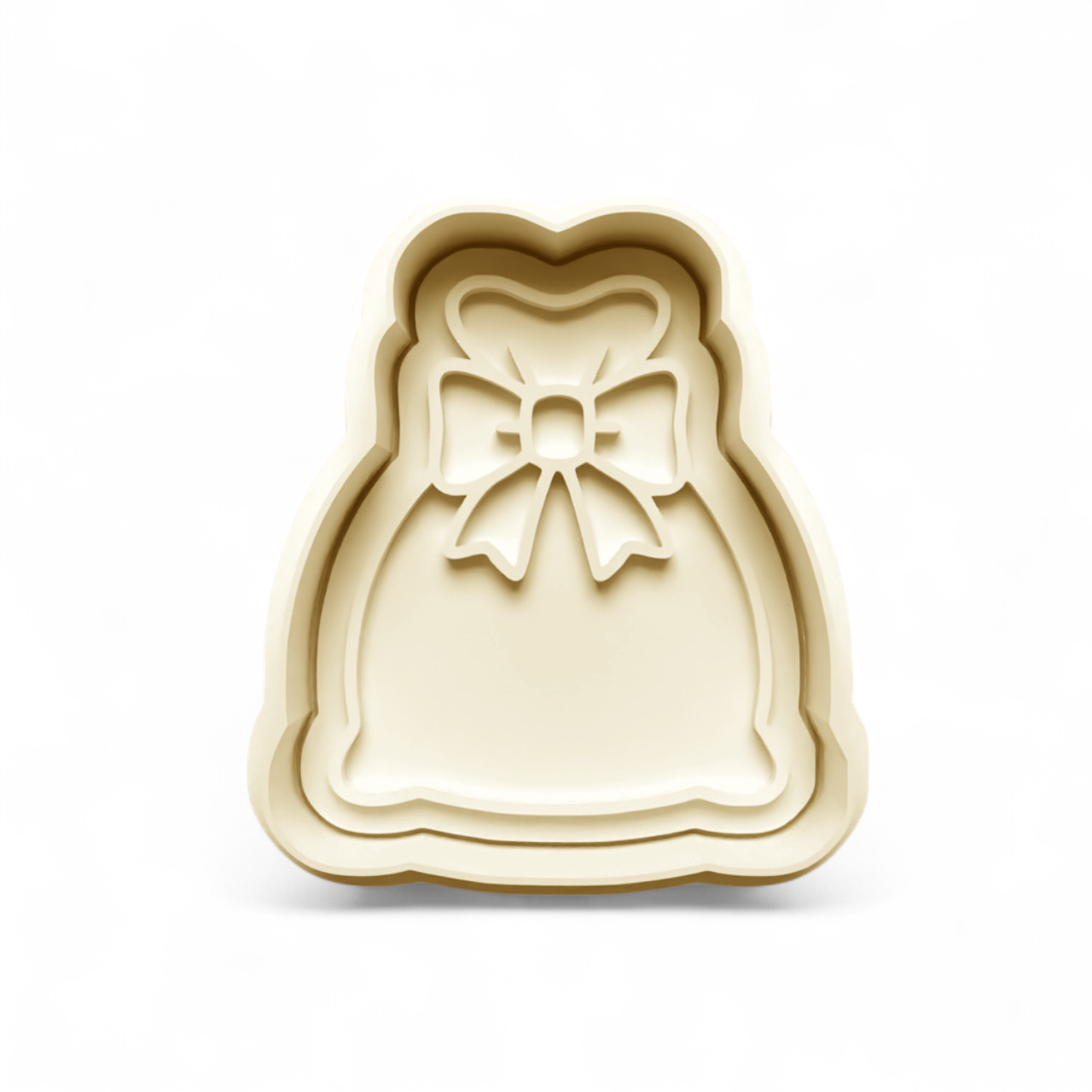 Santa Sack Cookie Cutter for festive cookie and fondant shaping with detailed holiday design