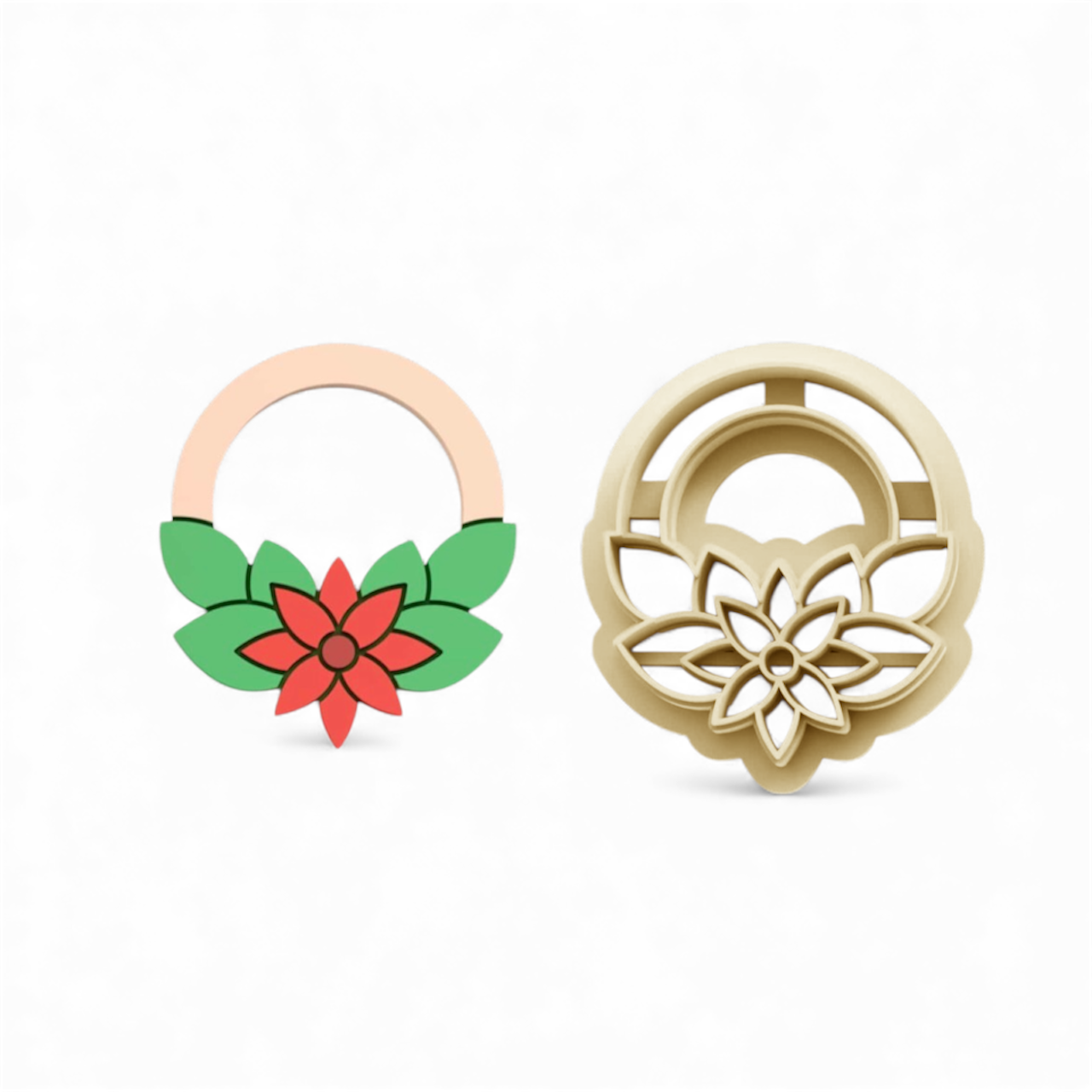 Viscum Wreath 25mm cutter made in the UK with sharp edge for precise festive crafting