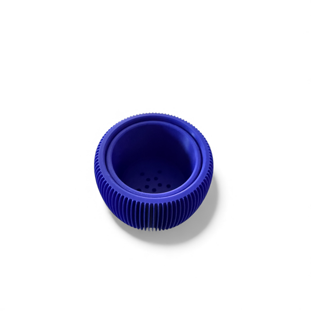 RETRO RIBBED MINI PLANTER ROYAL SATIN