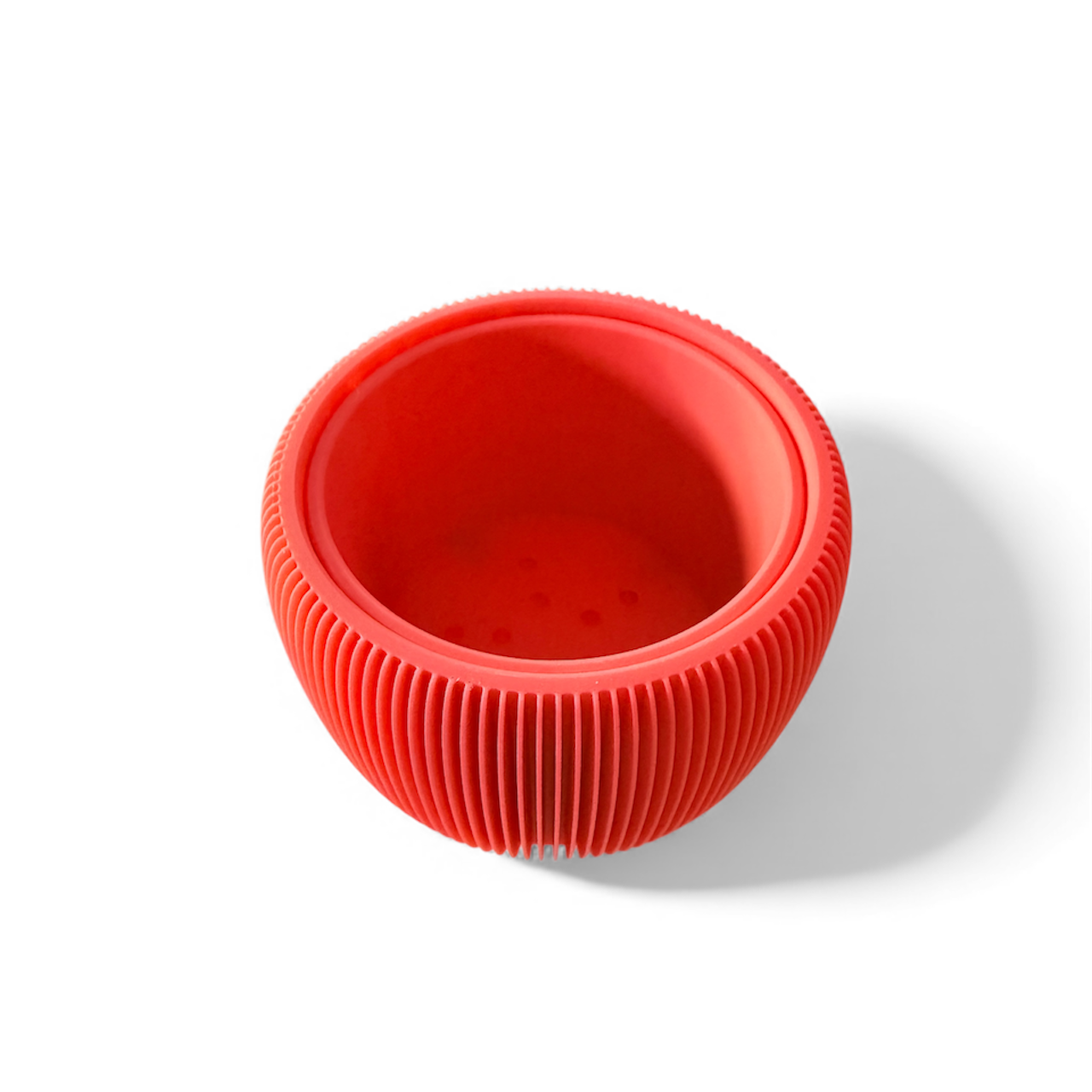 RETRO RIBBED PLANTER SATIN RETRO PINK