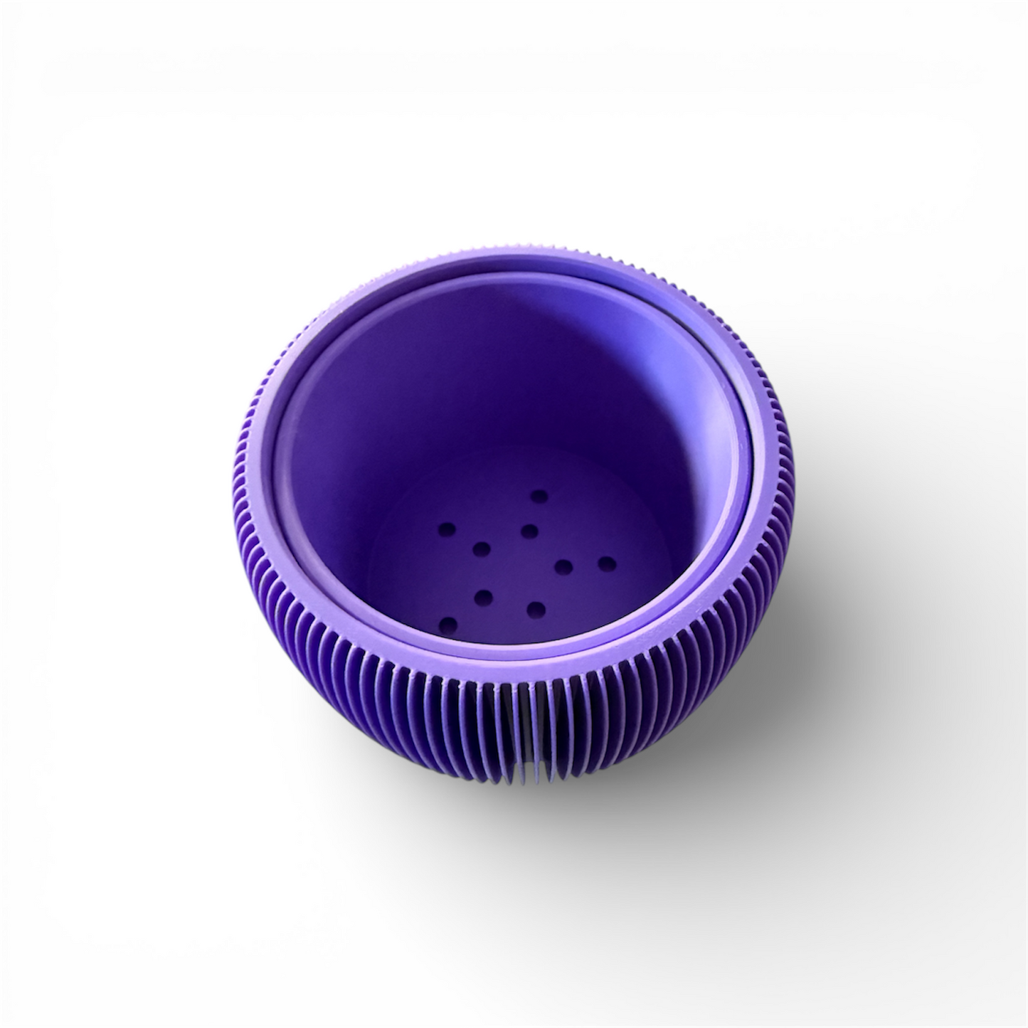 RETRO RIBBED PLANTER PURPLE SATIN