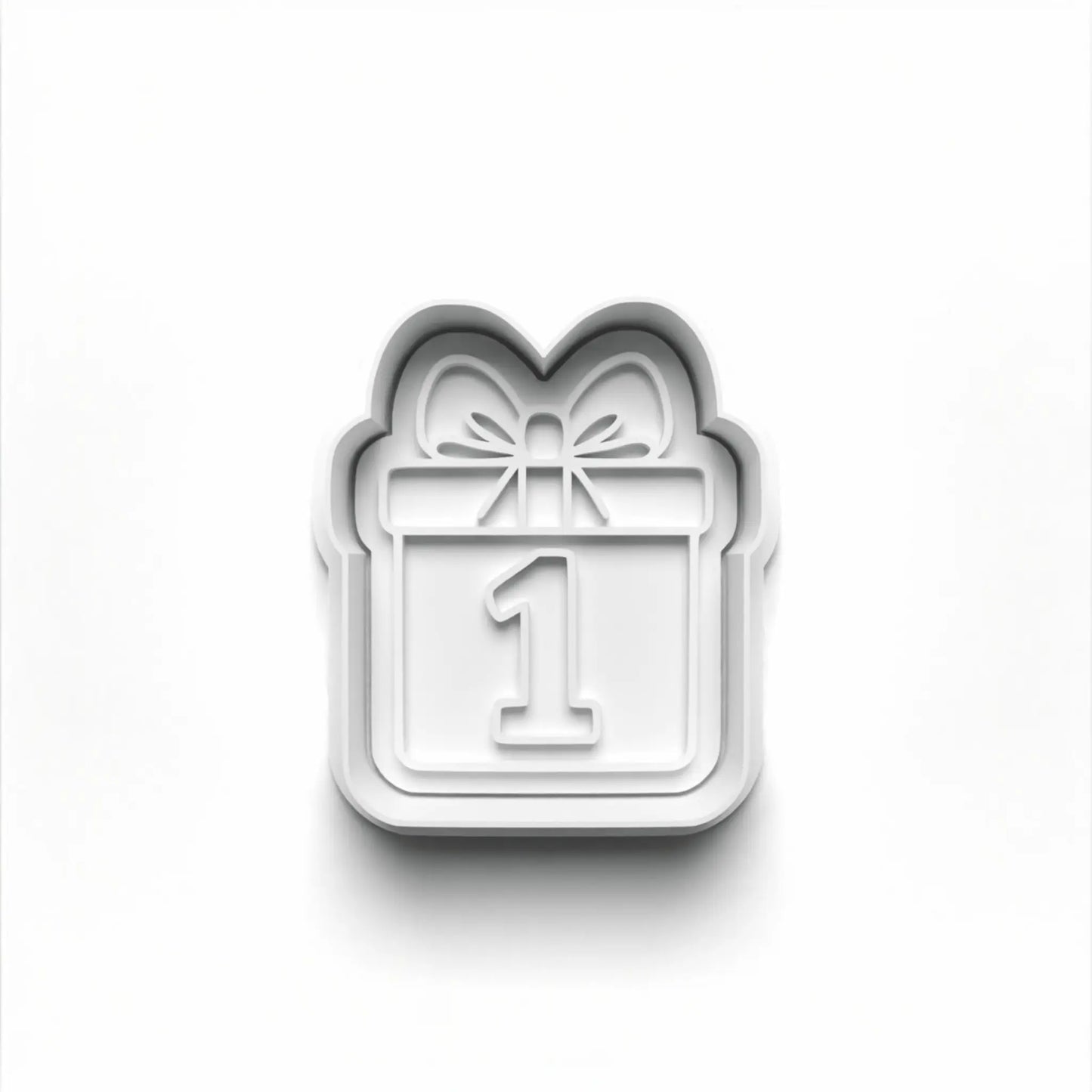 1st Birthday Cookie Cutter for fondant and dough shaping 7.5cm x 6.0cm