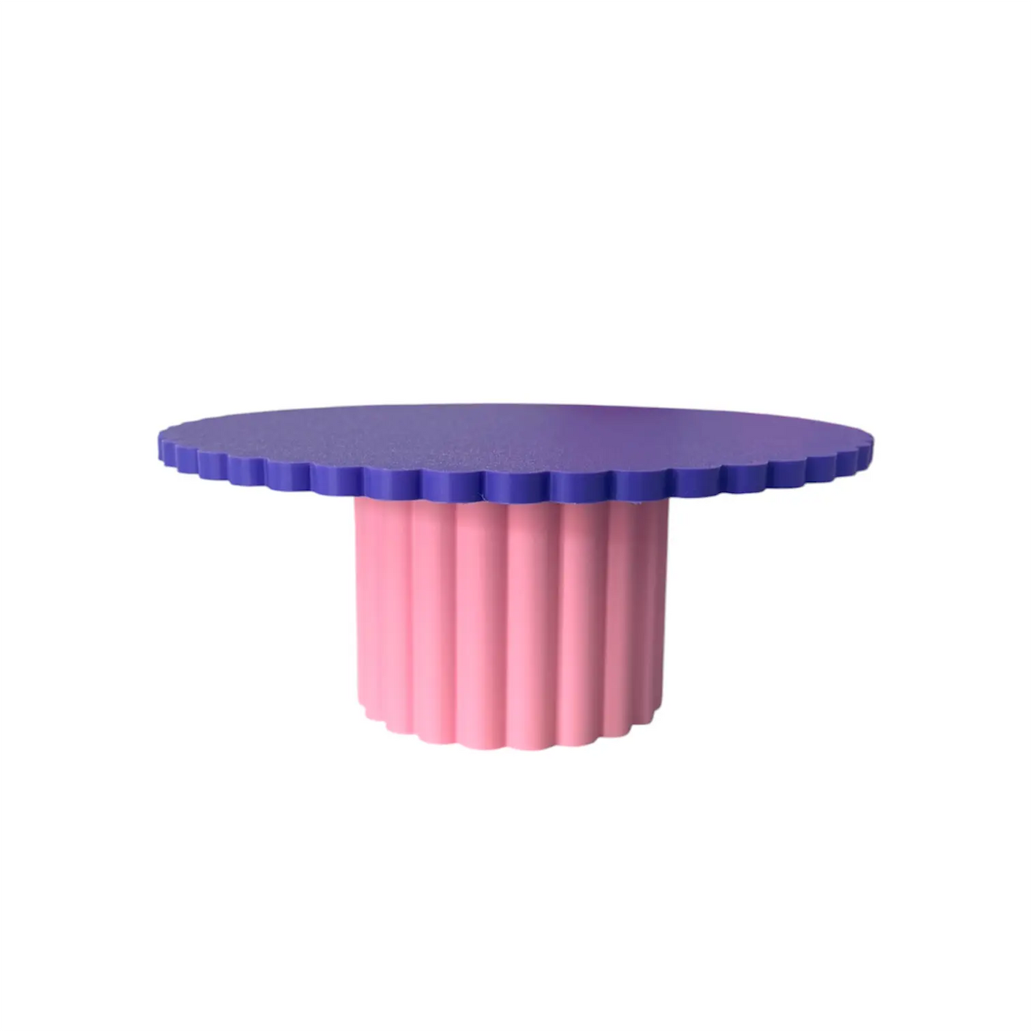 DECORATIVE SMALL CAKE STAND PURPLE AND PINK Millees