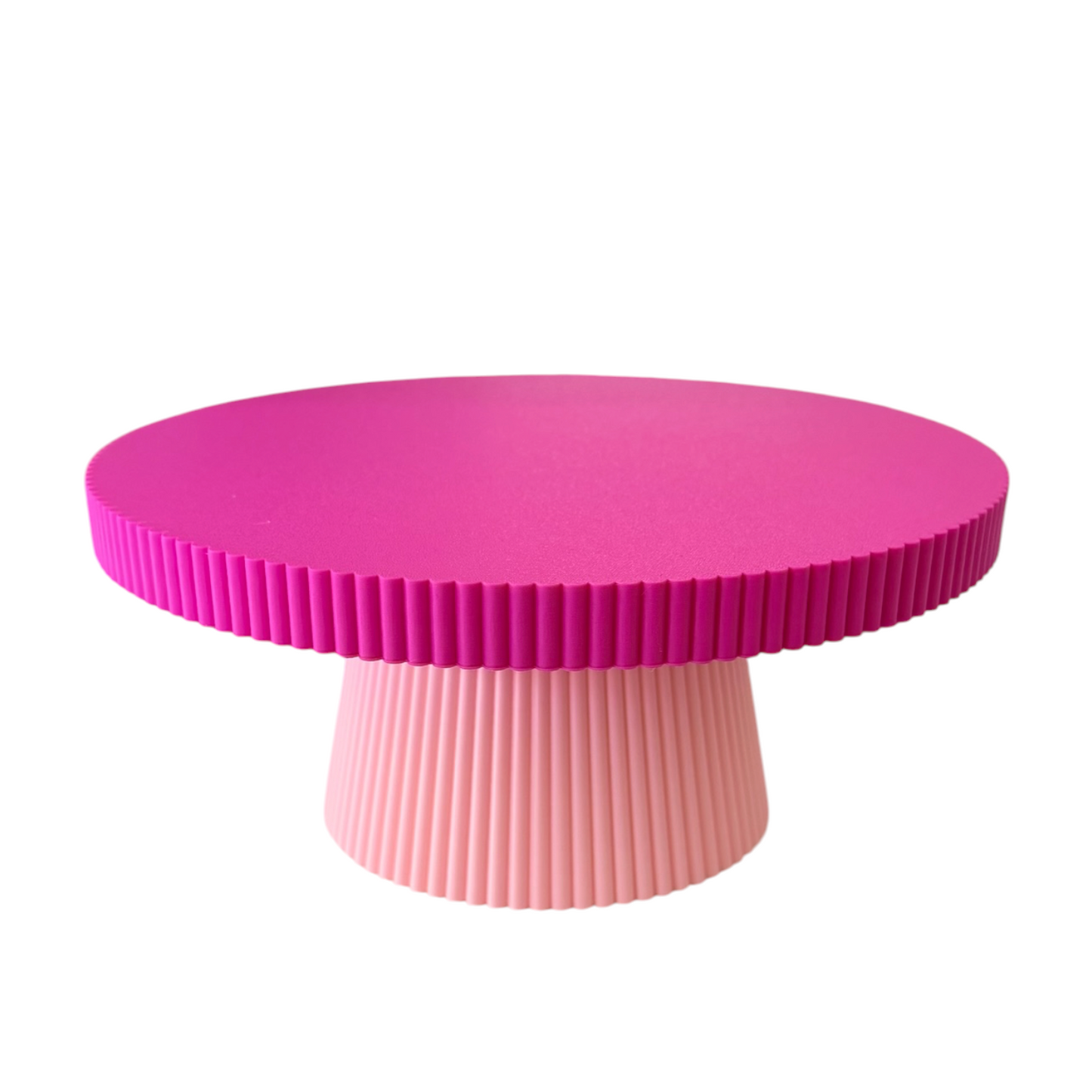 DECORATIVE CAKE STAND RASPBERRY AND PINK