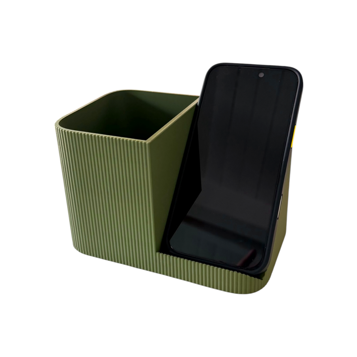 PEN POT PHONE STAND OLIVE