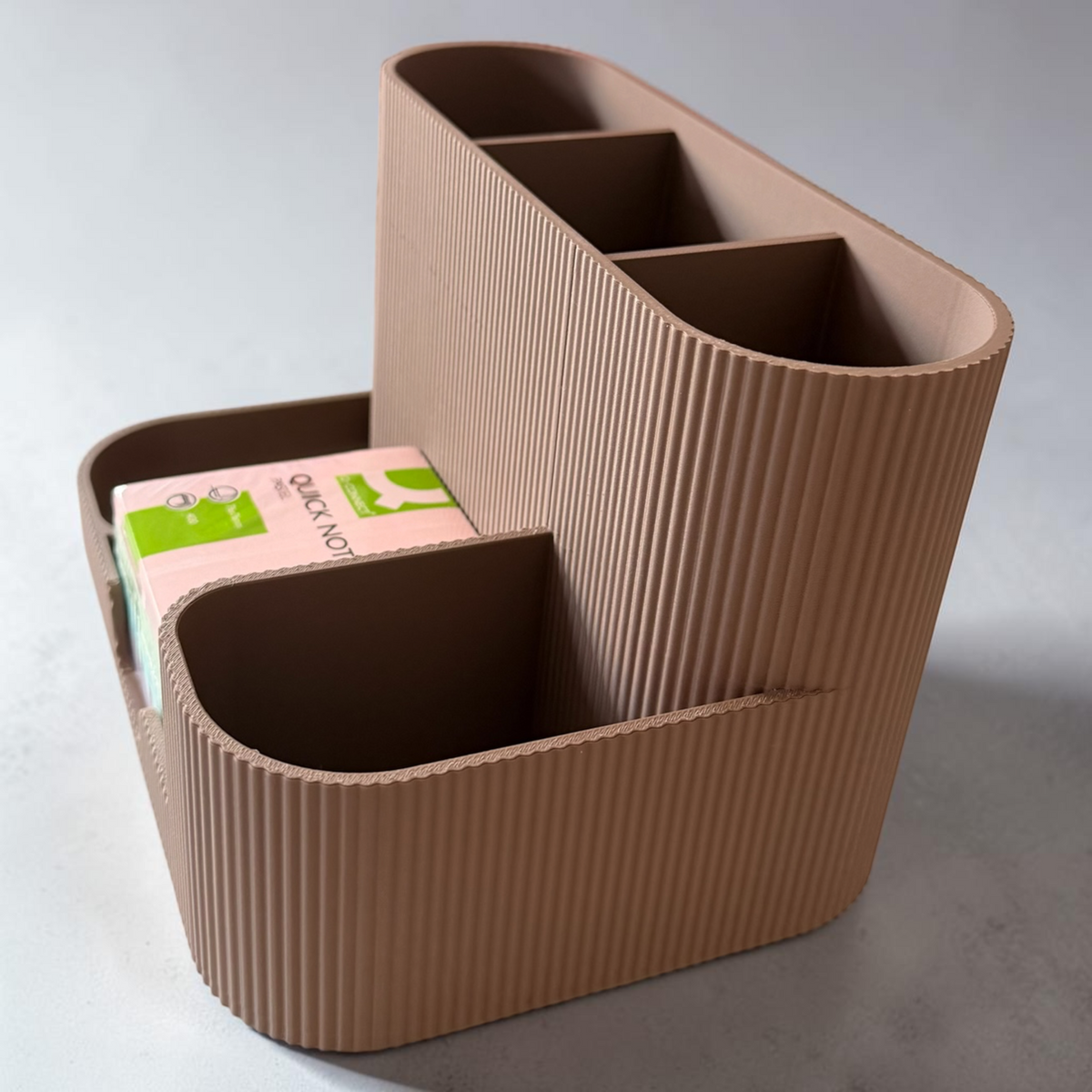 DESK ORGANISER/STICKY NOTE HOLDER COFFEE