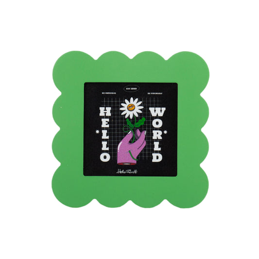 Helio Ferretti Petal Photo Frame - Green: Pink