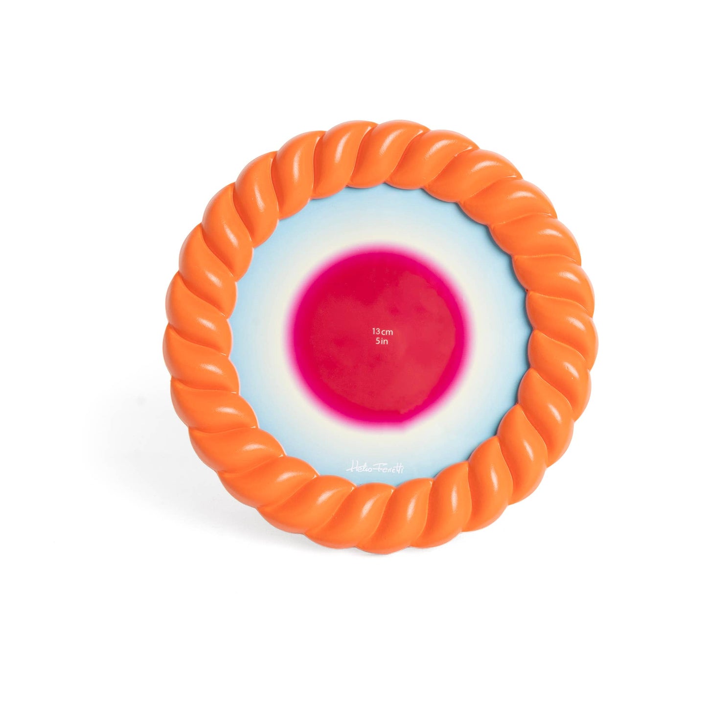 Helio Ferretti Oval Braid Photo Frame - Orange