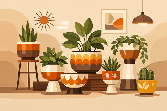 Retro Plant Pots Indoor Style Ideas