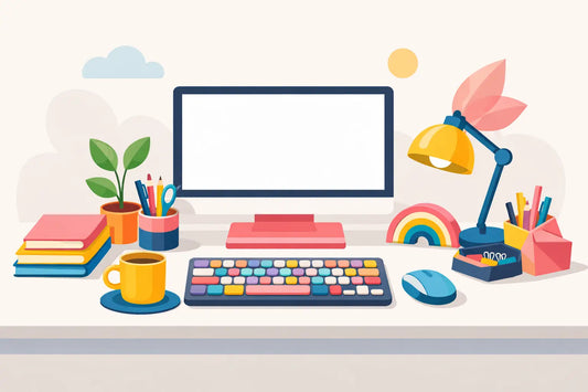 Colourful Desk Accessories That Lift Your Space