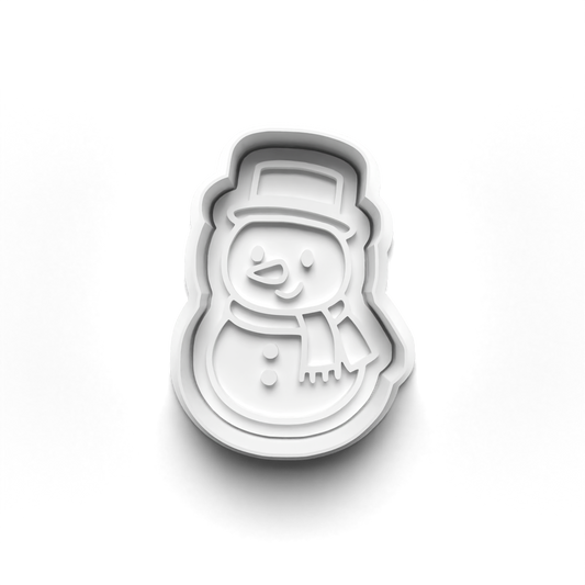 SNOWMAN TREE COOKIE CUTTER/STAMP