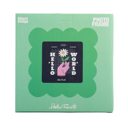 Helio Ferretti Petal Photo Frame - Green: Pink