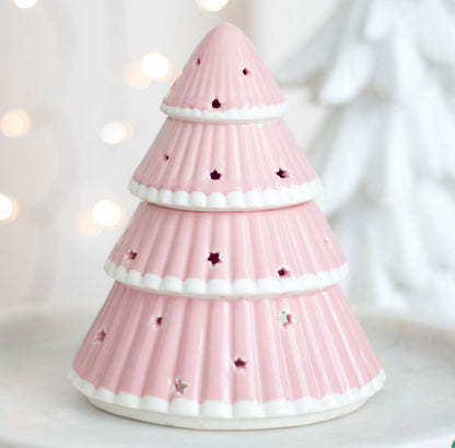 Pink Christmas Tree Wax Burner