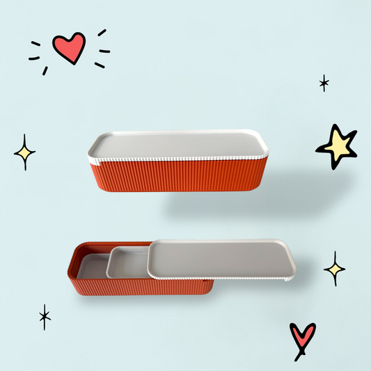 Terracotta and Bone Pencil Case with Sliding Lid