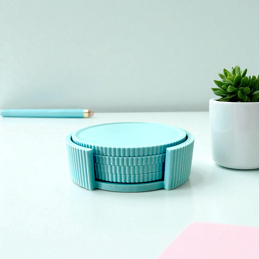 BRIGHTS Baby Blue Coaster Set