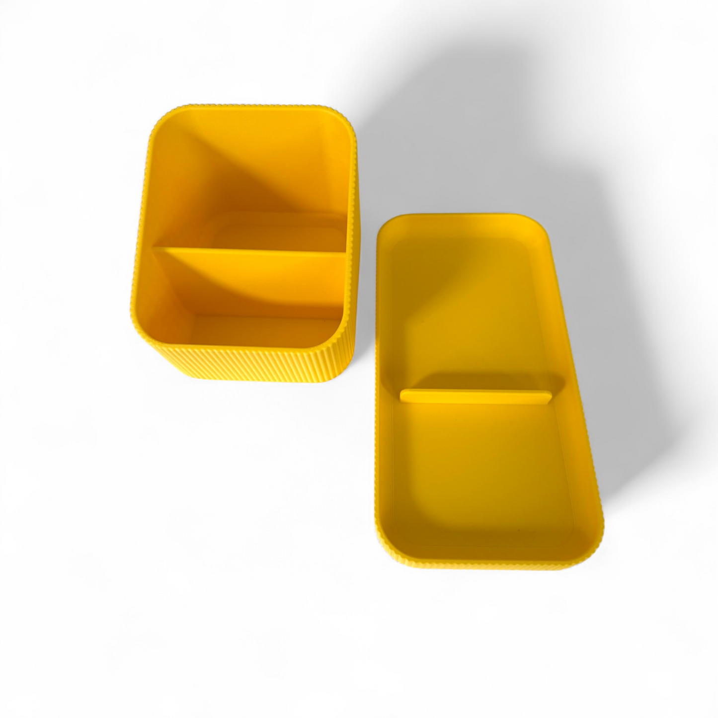 Desk Organiser with Tray Yellow