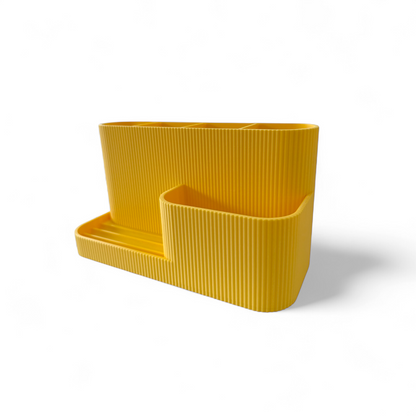 Desk Organiser/Phone Stand Yellow