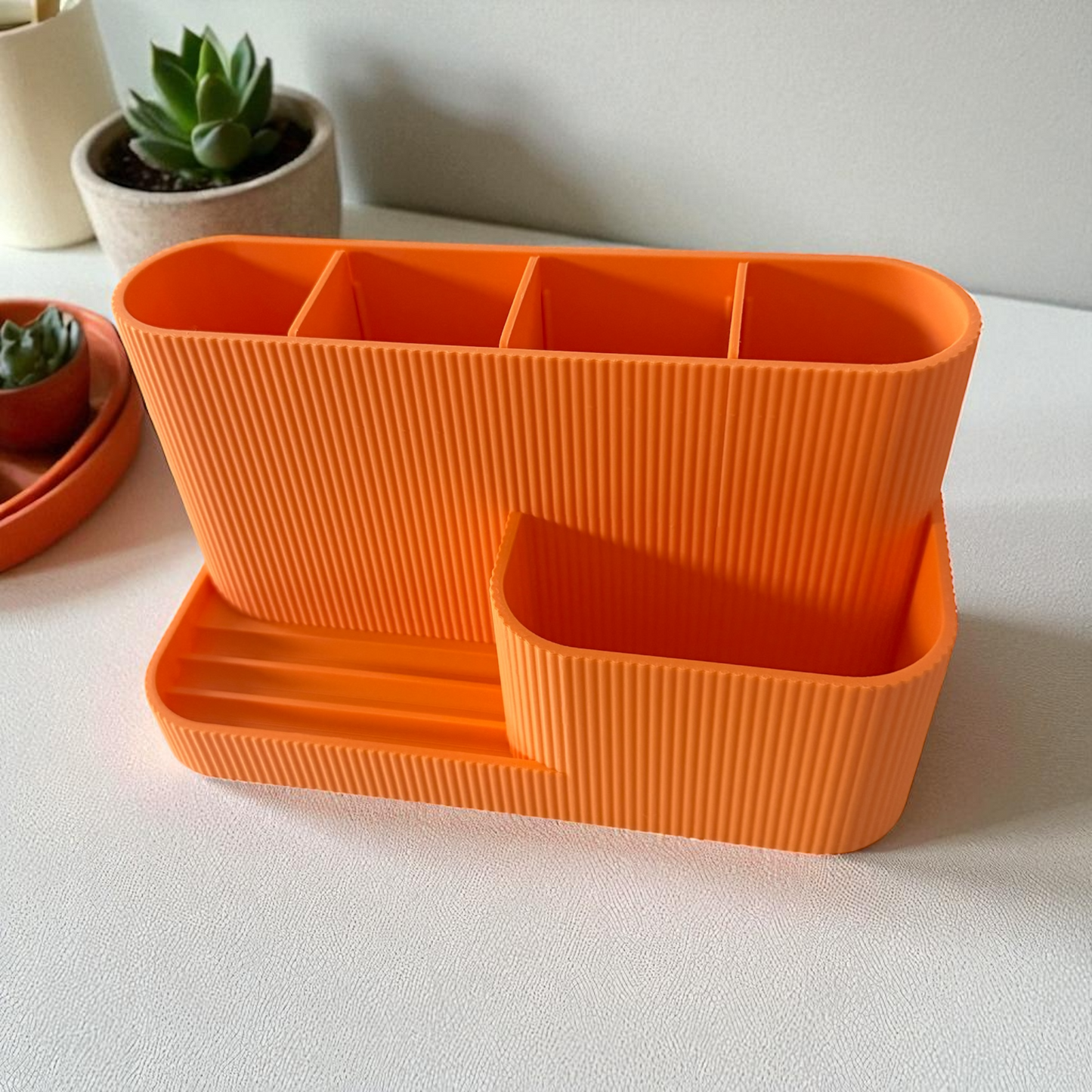 Desk Organiser/Phone Stand Orange