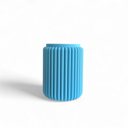 Modern Ribbed Holder Sky Blue
