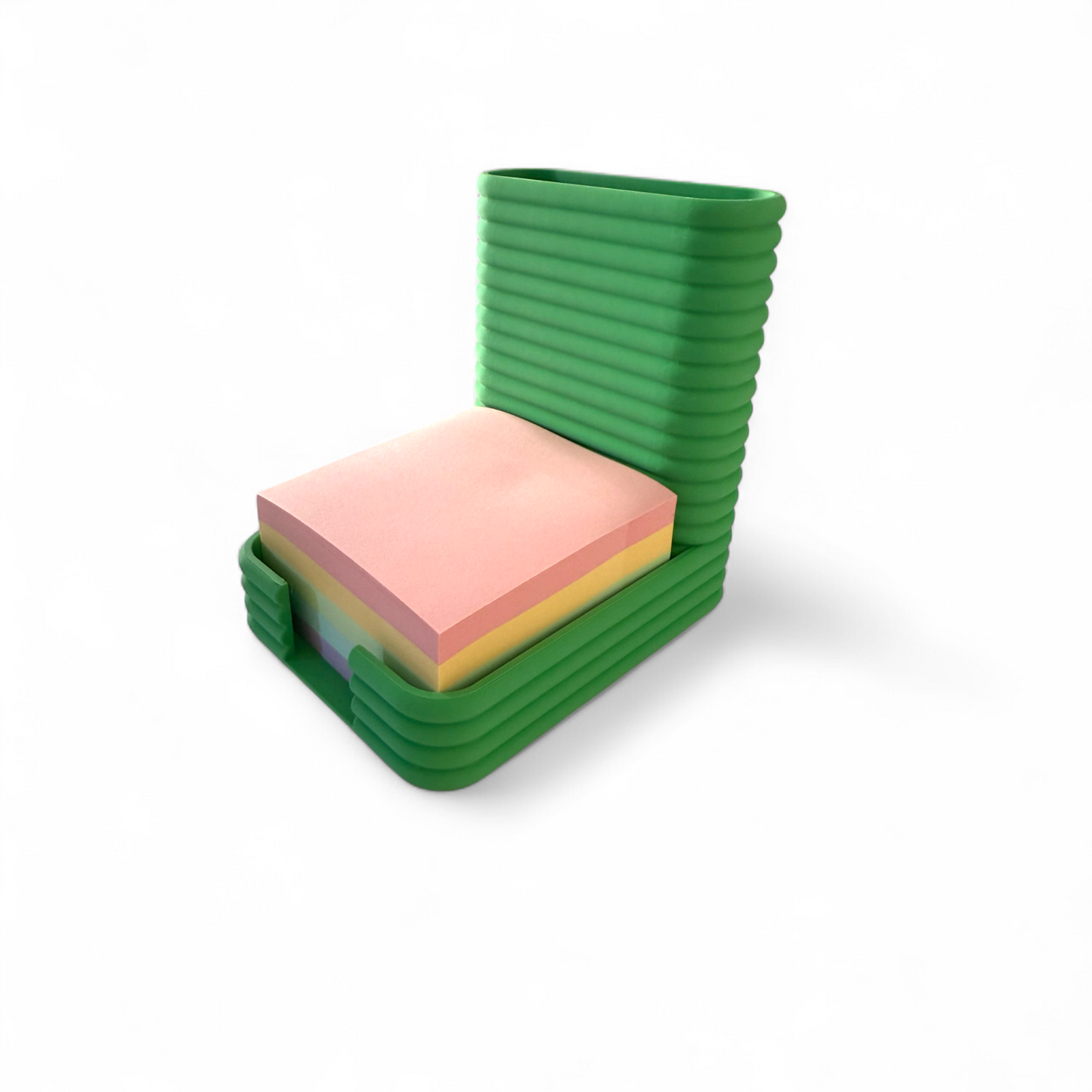 Sticky Notes Pen Pot - Green