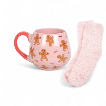 Gingerbread Mug and Socks Set