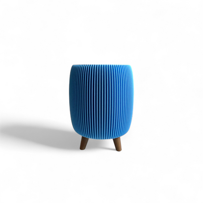 RETRO RIBBED PLANTER SKY SMALL