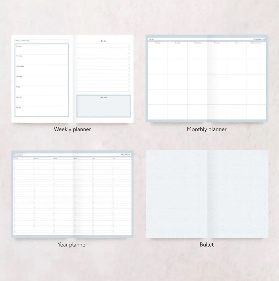 Undated Diary Planner "Perfectly Planned" | Week to View