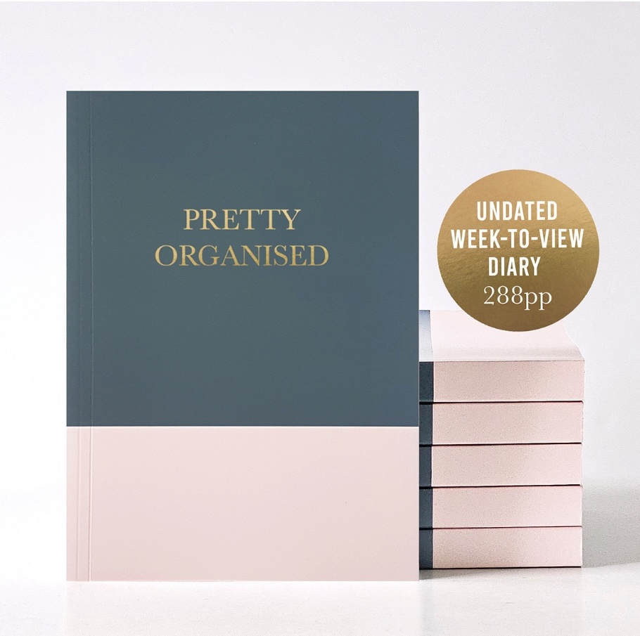 Undated Diary Planner "Pretty Organised" | Week to View