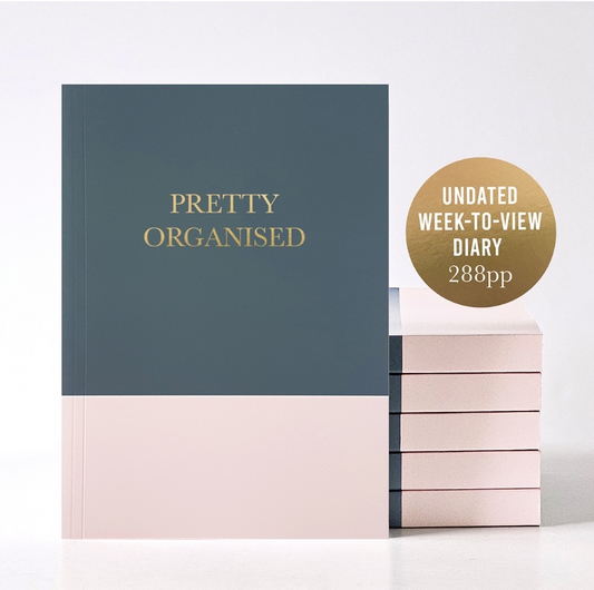 Undated Diary Planner "Pretty Organised" | Week to View